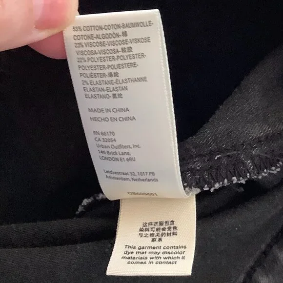 Free People 'We the Free' Just Float On black flare jeans 29 stretch - Picture 9 of 9